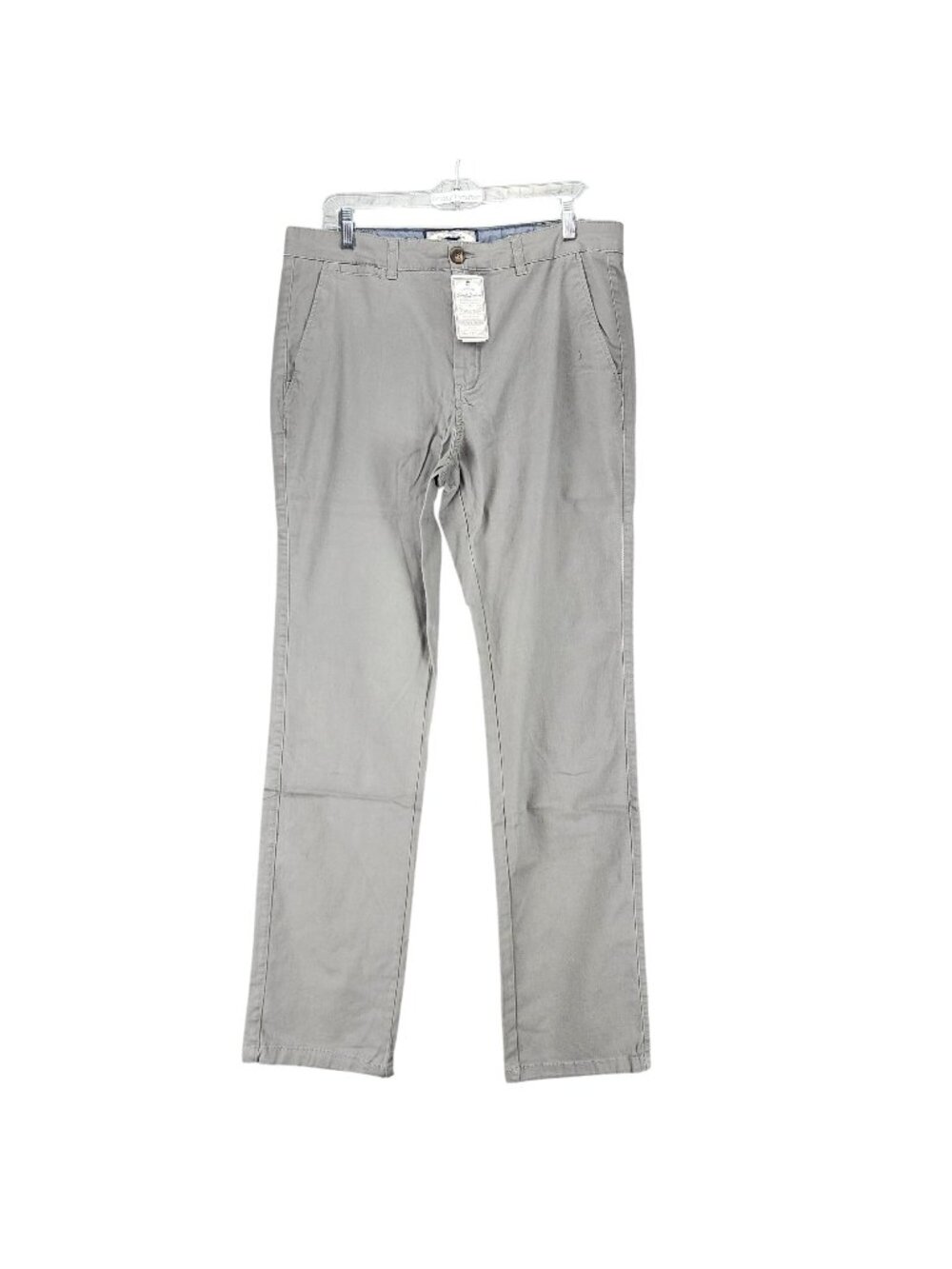 Flag & Anthem Pants Mens 33x34 Gray Stretch Chino Nashville Straight *NWT*